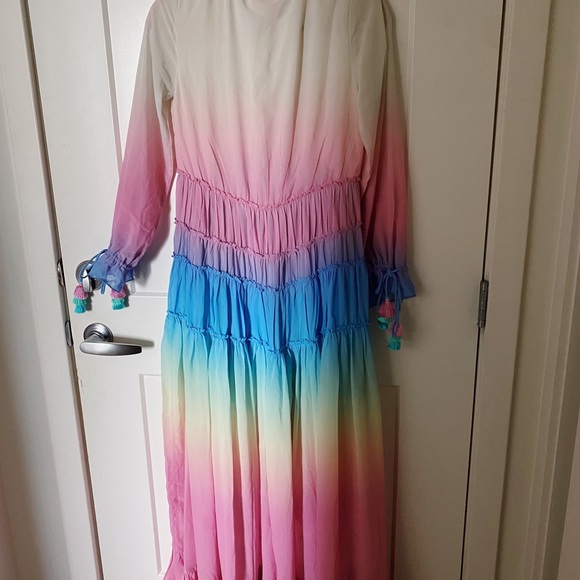 Rococo Sand Ombré Ruffled Dress - Picture 3 of 4